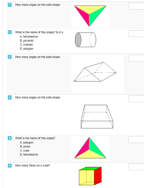 Example task on Prisms and Pyramids