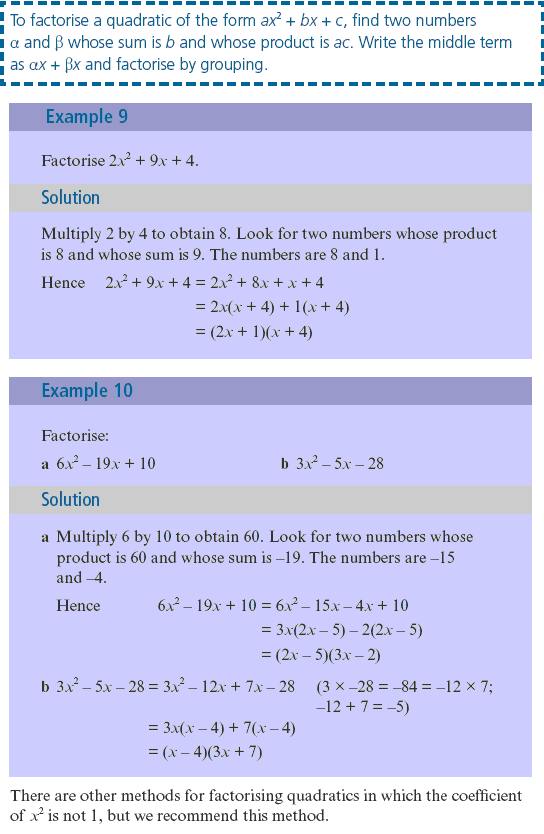 quadratic equation definition